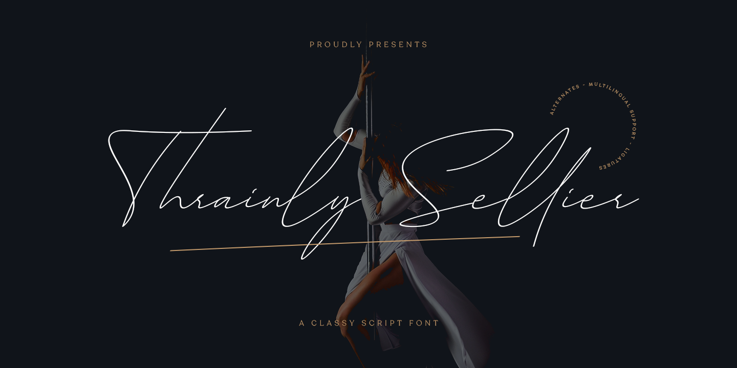 Font Thrainly Sellier